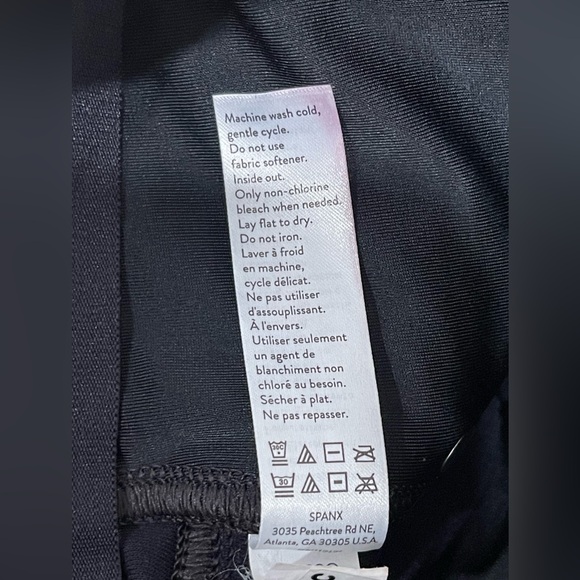 SPANX Black Faux Leather leather like Pants Women’s Size Petite S - Picture 12 of 14